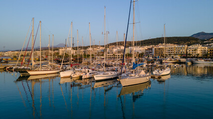 Fototapeta na wymiar Marina of Rethymno, Crete, Greece