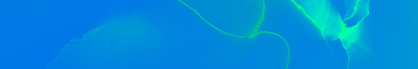 Aqua Watercolor. Green Paint Cover. Azure Coast