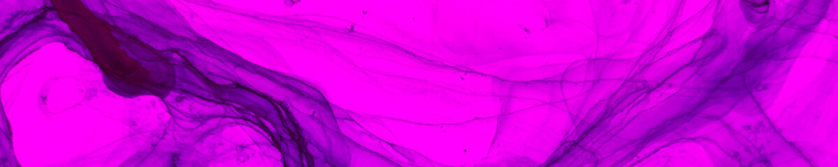 Luxury Ink Fluid. Fuchsia Elegant Design. Violet