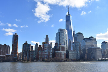 Fototapeta premium View of the city skyline New York