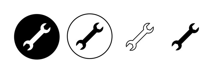 Wrench icon set. repair icon vector. tools icon vector