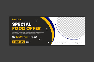 Food Facebook Cover Design and Web Banner