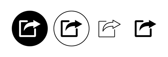 Share icon set. Sharing vector icon