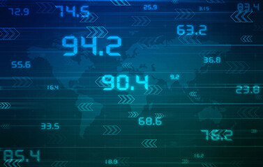 Fototapeta premium 2D Digital Abstract Business Networking background 