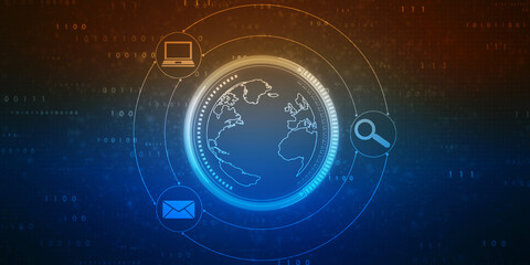 Digital Abstract technology background,2d illustration