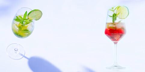 Cocktail Weincocktail Sommer