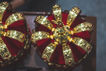 Fototapeta premium orthodox royal crown made in gold