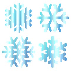 Shape line snow symbol. Vector illustration.