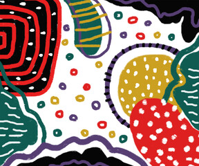 seamless pattern with abstract art