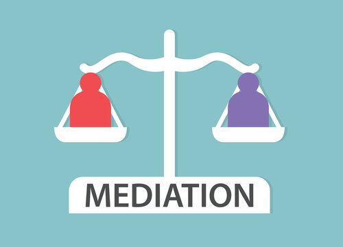 Conflict Management, Mediation, Negotiation Concept- Vector Illustration- Vector Illustration