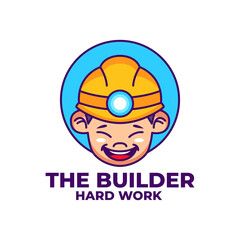Builder Mascot Logo Design