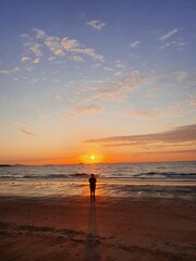 Fototapeta premium sunset on the beach