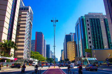 Obraz premium ARQUITETURA CIDADE AVENIDA PAULISTA AVENIDA PRÉDIOS ENGENHARIA RUA 