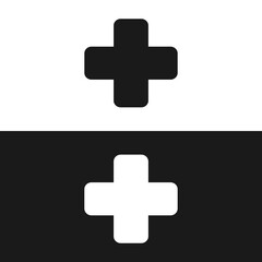 health icon set black white vector icon