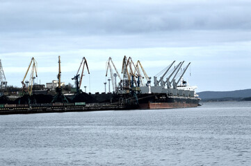 ship in the harbor