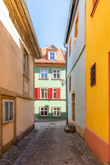 Bamberg Altstadt, Deutschland - Historische Gebäude - Regnitz