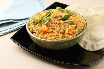 Sambar rice, South Indian food
