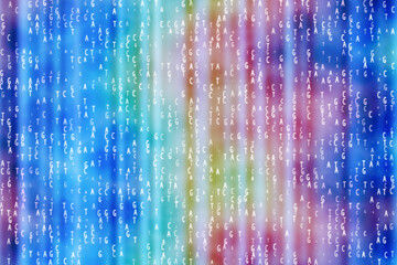 Obraz na płótnie Canvas DNA pattern background of the four nucleotides
