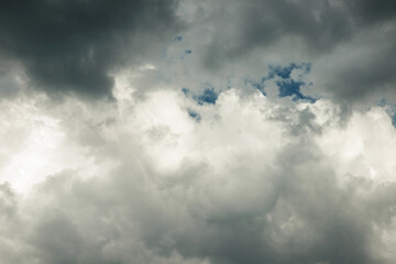 Beautiful clouds. The sky before the rain. Storm clouds.