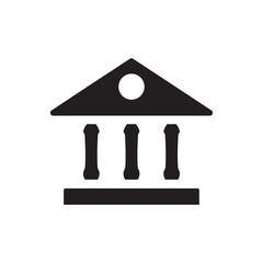 Bank building icon