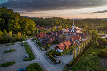 Nowy  Sącz, Miasteczko Galicyjskie z lotu ptaka, Małopolska © Piotr Gaborek 