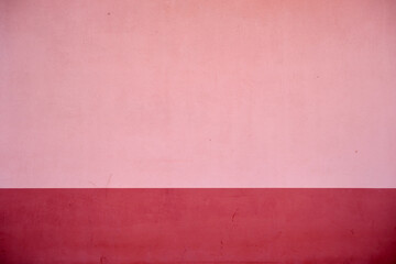 Pink and red painted wall