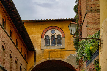 City panorama in San Miniato Tuscany Italy