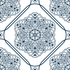 Black and white seamless pattern