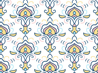 Seamless pattern with arabesques
