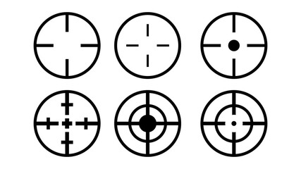 target shooting icon isolated on white background ,Vector illustration EPS 10