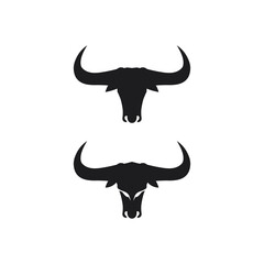 Bull buffalo head, cow, animal  mascot logo design vector for sport horn buffalo, animal, mammals, head logo, wild, matador