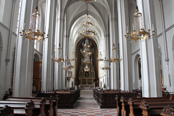 Fototapeta na wymiar baroque church (augustinerkirche) in vienna (austria)