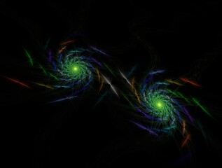 Imaginatory fractal background generated Image
