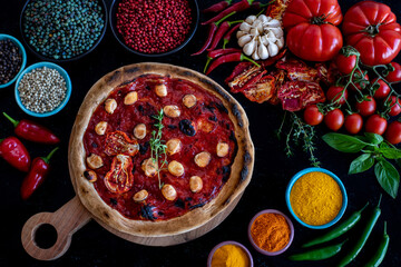 Serving and sharing homemade pizza