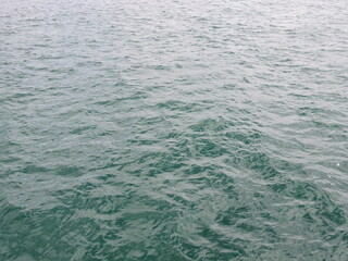 Glacial lake water moving by the wind