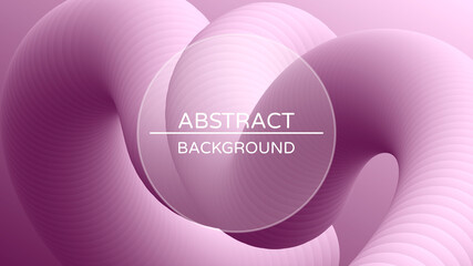 Abstract geometric vector background with 3d twisted liquid shape. Fluid shapes composition. Colorful design template for presentations, webinars, mobile devices, branding.