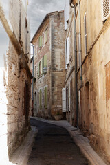 Vieille rue dans Bergerac, Dordogne, France