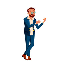 laughing adult man resting with friend in bar cartoon vector. laughing adult man resting with friend in bar character. isolated flat cartoon illustration