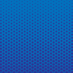 Blue background with halftone effect Vector