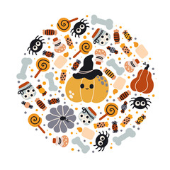 Cute Halloween Pattern Cards