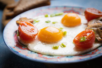 Sunny side up fried eggs
