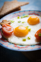 Sunny side up fried eggs