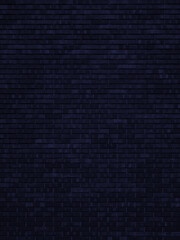 Black brick wall texture. Dark background in loft style. 