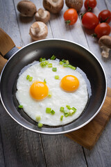 Sunny side up fried eggs