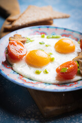 Sunny side up fried eggs
