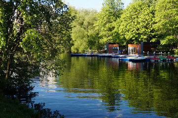 boat on the river