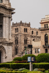 Post office palace in the historic center of Mexico city