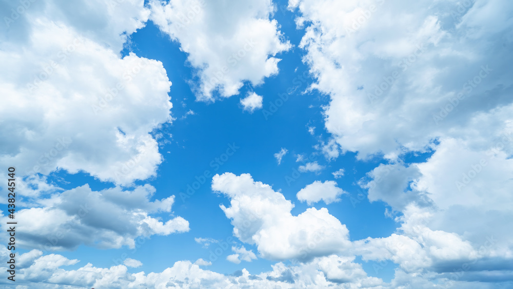 Wall mural blue sky, cloudscae background banner panorama , with clouds - Wall murals