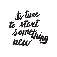 Motivational quote, hand drawn style