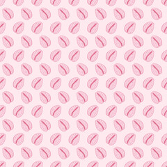 Cute Tiny Pink Polka Dot Seashells on Pale Pink Seamless Pattern Background